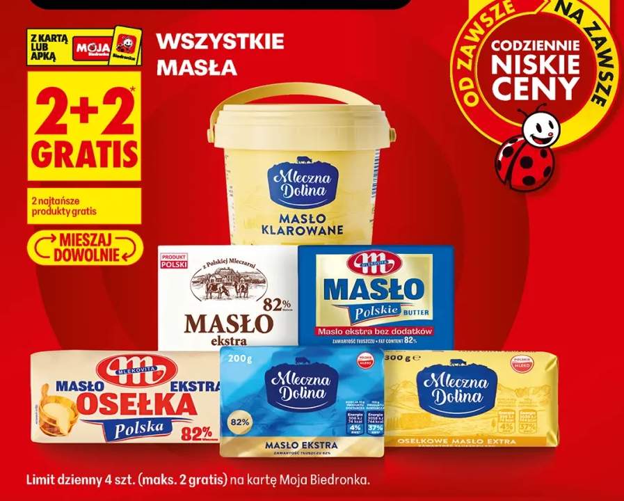 Masła +6 wariantów