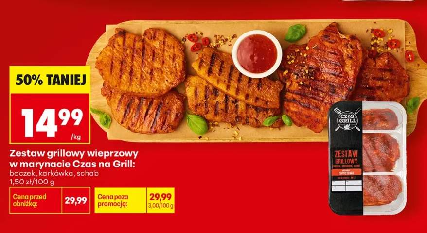 Zestaw grillowy wieprzowy w marynacie Czas na Grill