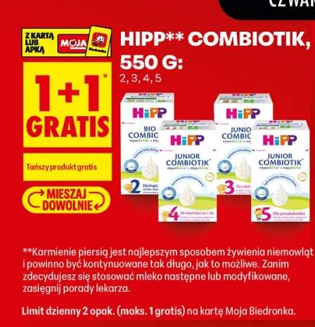 Mleko następne HiPP 2 Bio Combiotik +3 warianty