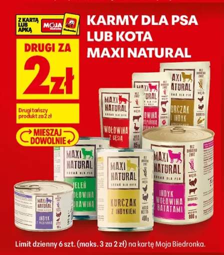 Karma dla kota Maxi Natural Wołowina z gęsią +4 warianty