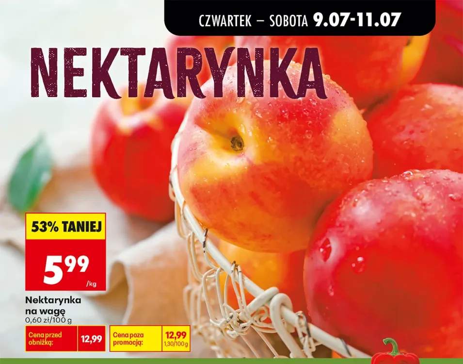 Nektarynka na wagę