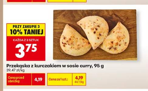 Przekąska z kurczakiem w sosie curry