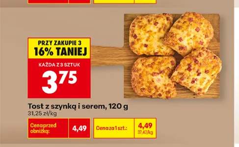 Tost z szynką i serem