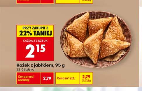 Rożek z jabłkiem