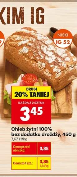 Chleb żytni 100% bez dodatku drożdży