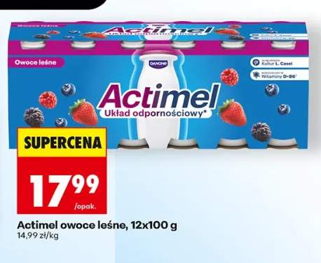 Napój jogurtowy Actimel owoce leśne 12-pak 100 g