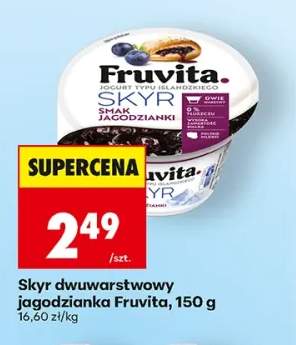 Skyr dwuwarstwowy jagodzianka Fruvita