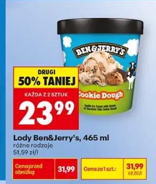Lody Ben&Jerry's Cookie Dough