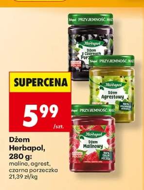 Dżem malinowy Herbapol +2 warianty