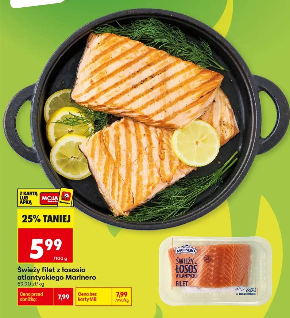 Świeży filet z łososia atlantyckiego Marinero