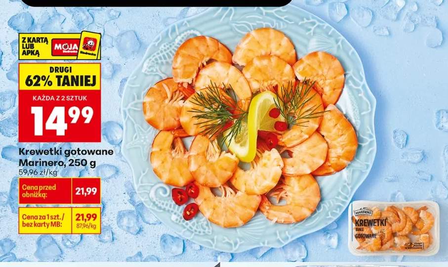 Krewetki gotowane Marinero