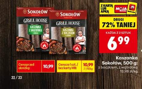 Kaszanka z wątróbką Sokołów +1 wariant