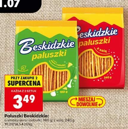 Paluszki Beskidzkie z solą +1 wariant