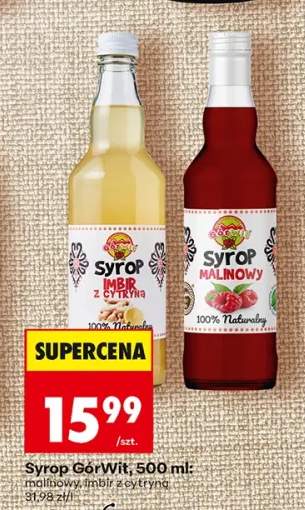 Syrop GórWit malinowy +1 wariant