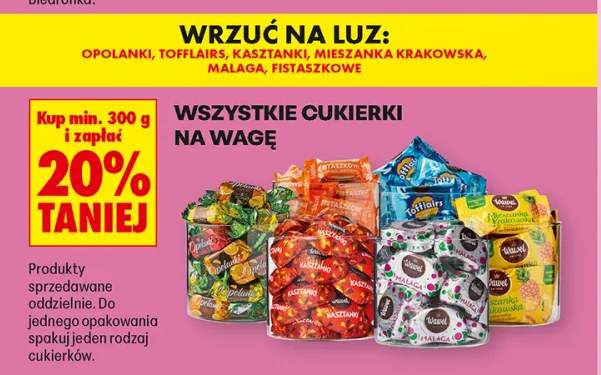 Cukierki na wagę +6 wariantów