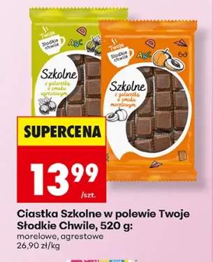 Ciastka Szkolne w polewie Twoje Słodkie Chwile morelowe +1 wariant