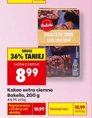 Kakao extra ciemne Bakello