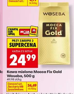 Kawa mielona Mocca Fix Gold Woseba