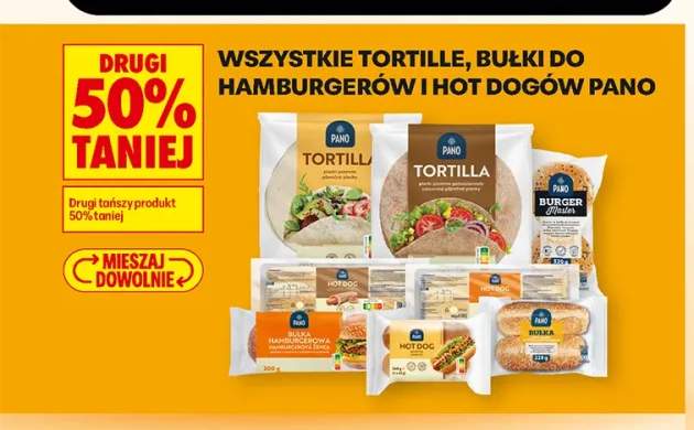 Tortilla pszenna Pano +6 wariantów