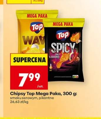 Chipsy Top Mega Paka pikantne +1 wariant