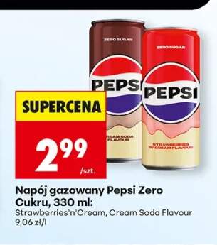 Napój gazowany Pepsi Zero Cukru Strawberries'n'Cream +1 wariant