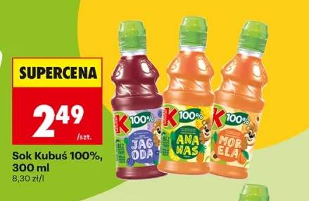 Sok Kubuś 100% Jagoda +2 warianty