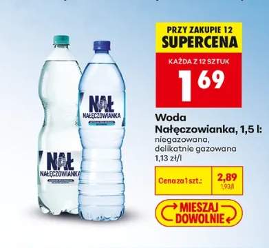 Woda niegazowana Nałęczowianka +1 wariant