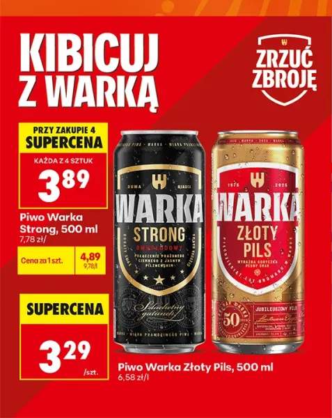Piwo Warka Strong +1 wariant