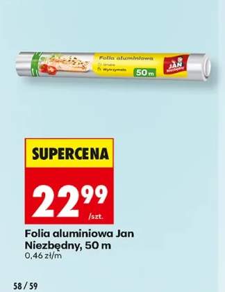 Folia aluminiowa Jan Niezbędny 50 m