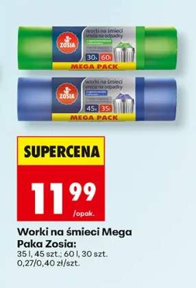 Worki na śmieci Mega Paka Zosia 35 l +1 wariant