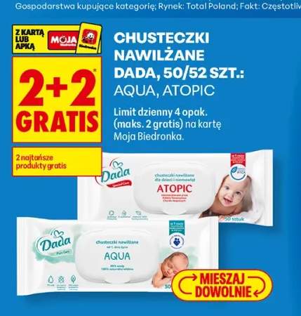Chusteczki nawilżane Dada Atopic +1 wariant