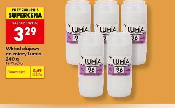 Wkład olejowy do zniczy Lumia