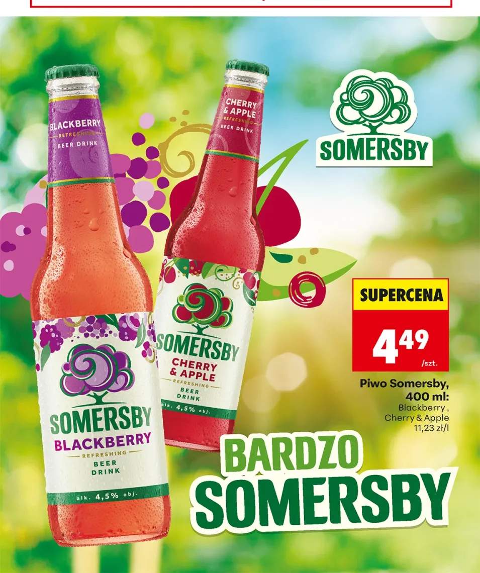 Piwo Somersby Blackberry +1 wariant