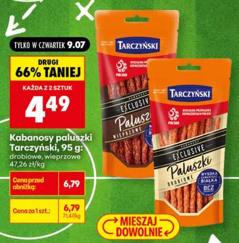 Kabanosy paluszki Tarczyński drobiowe +1 wariant