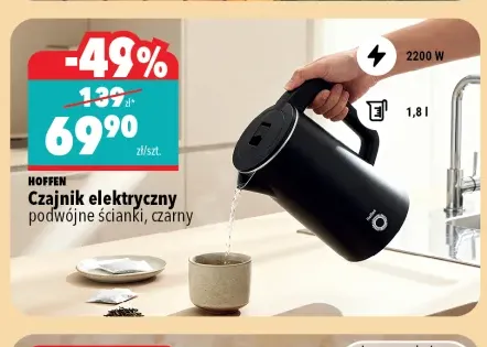Czajnik elektryczny Hoffen czarny
