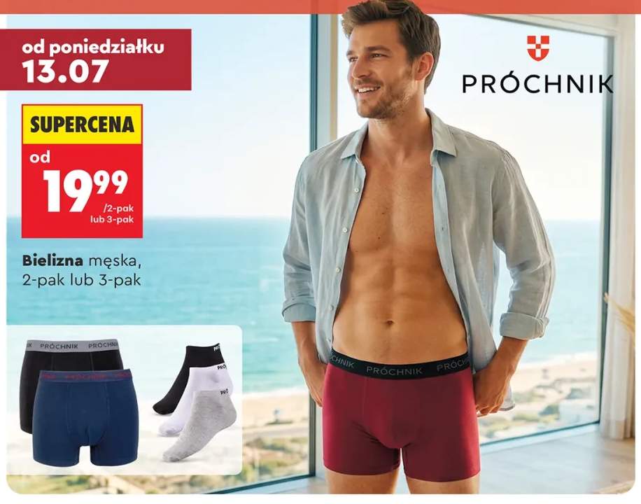 Bokserki męskie Próchnik 2-pak +1 wariant