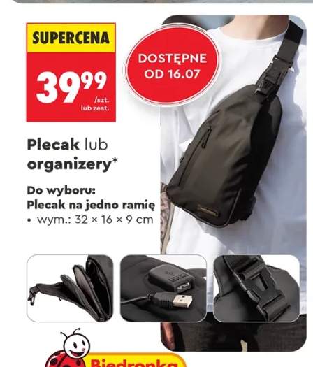 Plecak na jedno ramię WINGS