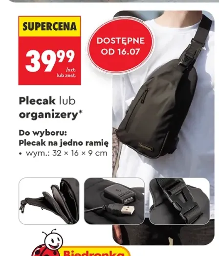 Plecak na jedno ramię WINGS