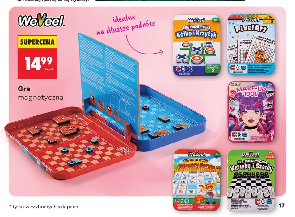 Gra magnetyczna WeVeel Bojowe okręty +3 warianty