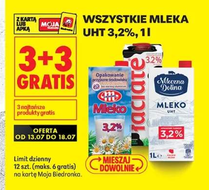 Mleka UHT 3,2% +3 warianty