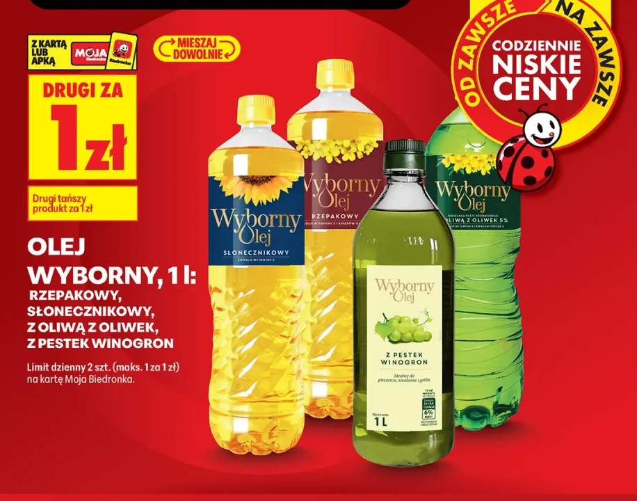 Olej rzepakowy Wyborny Olej +3 warianty