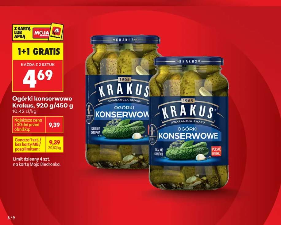 Ogórki konserwowe Krakus