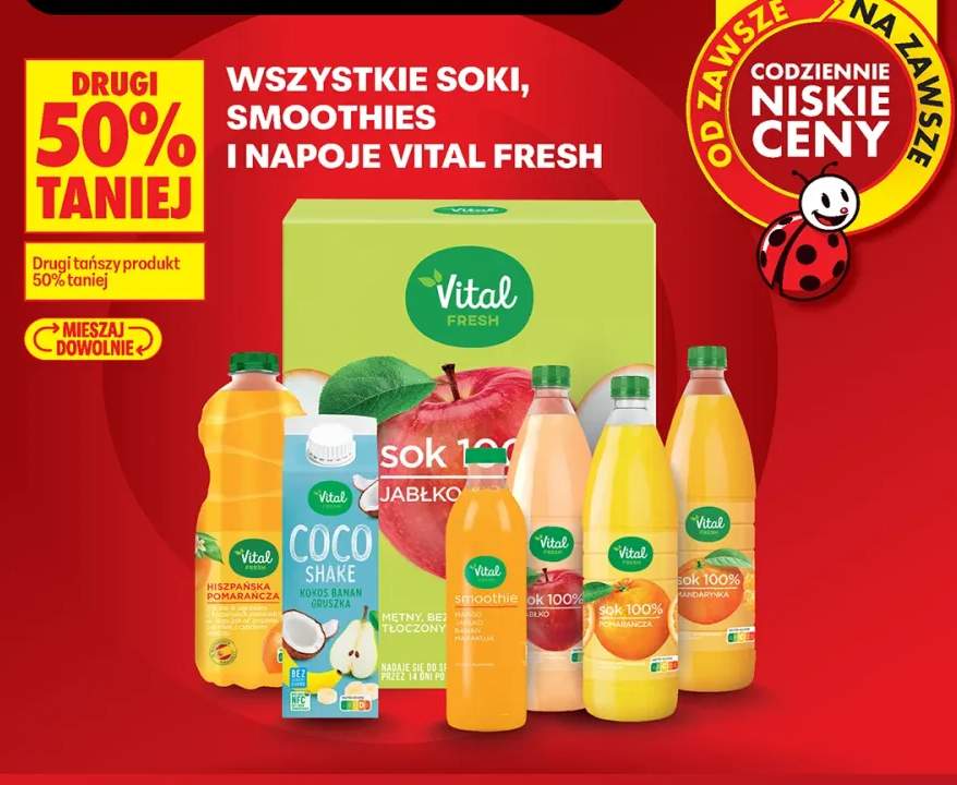 Soki, smoothies i napoje Vital Fresh +6 wariantów