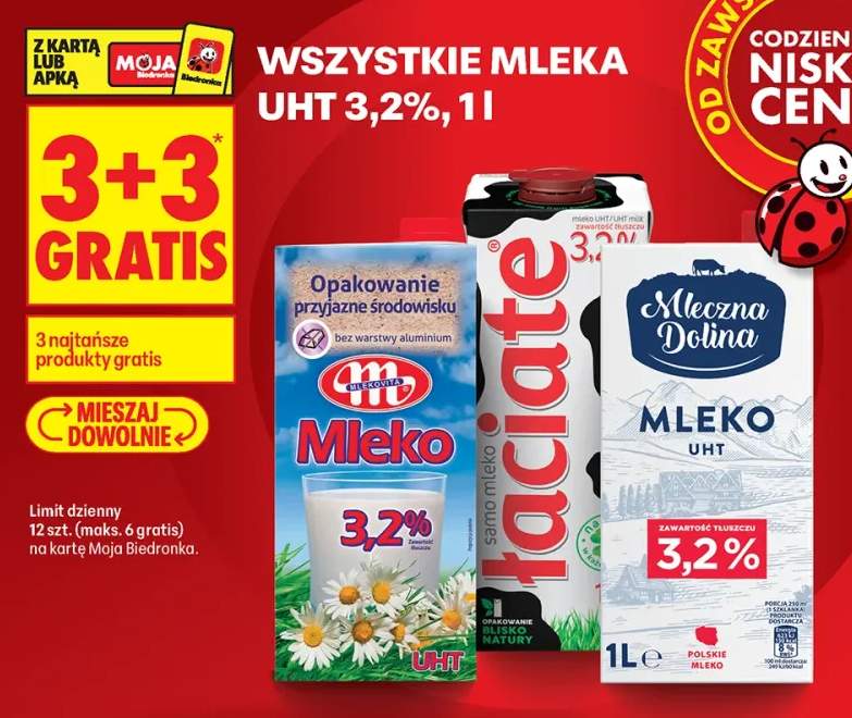 Mleka UHT 3,2% +3 warianty