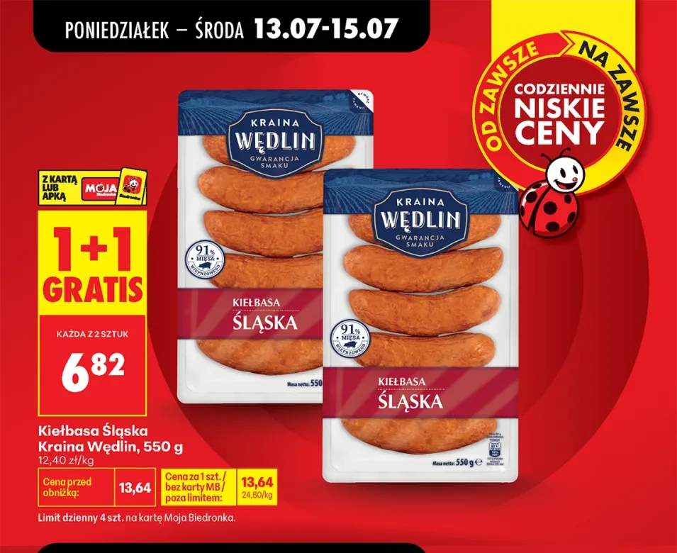 Kiełbasa Śląska Kraina Wędlin