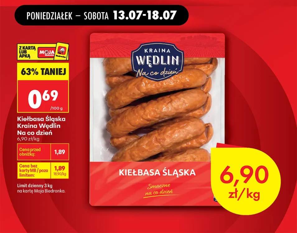 Kiełbasa Śląska Kraina Wędlin Na co dzień