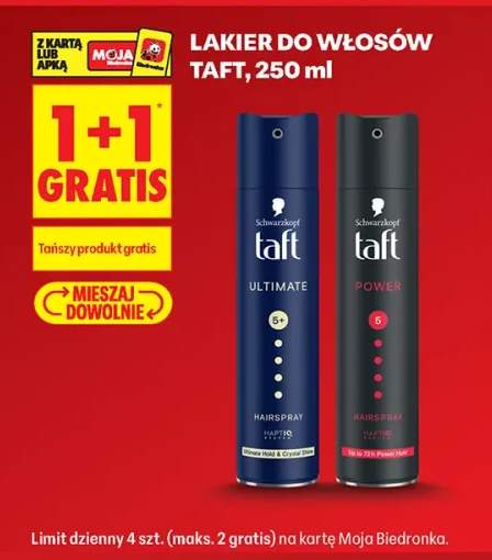 Lakier do włosów Taft Ultimate +1 wariant