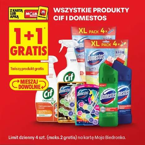 Produkty Cif i Domestos +3 warianty