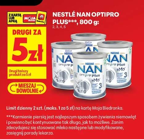 Mleko modyfikowane Nestlé NAN Optipro Plus 2 +3 warianty