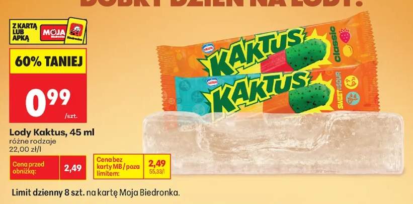 Lody Nestlé Kaktus Classic +1 wariant